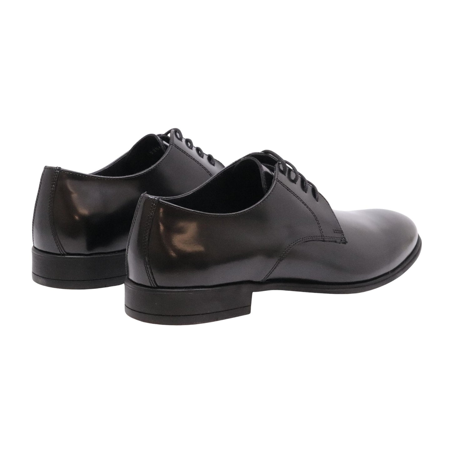 Antica Cuoieria 22546 scarpa derby uomo in pelle spazzolata nera 