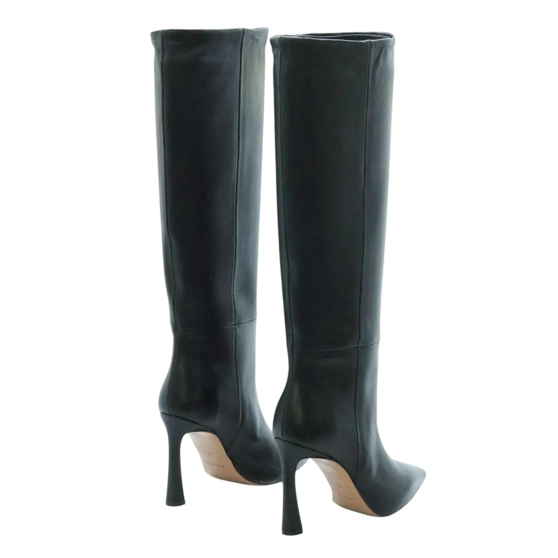 Bianca Di R913N stivale donna in pelle nera 