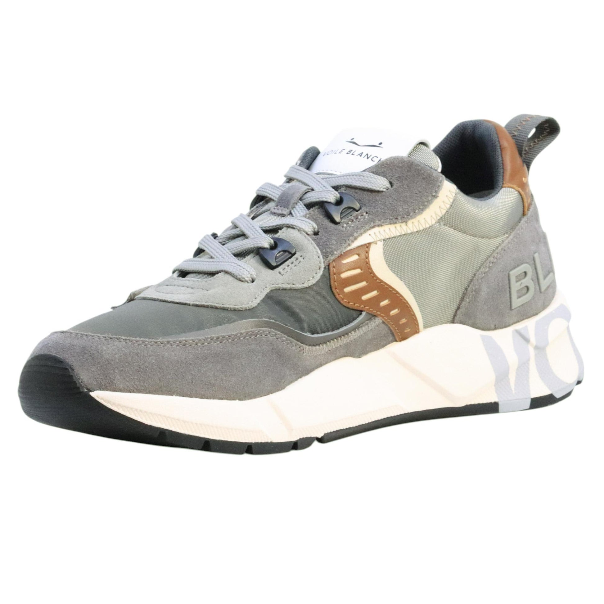 Voile Blanche Club 01 Sneaker uomo in camoscio atracite 