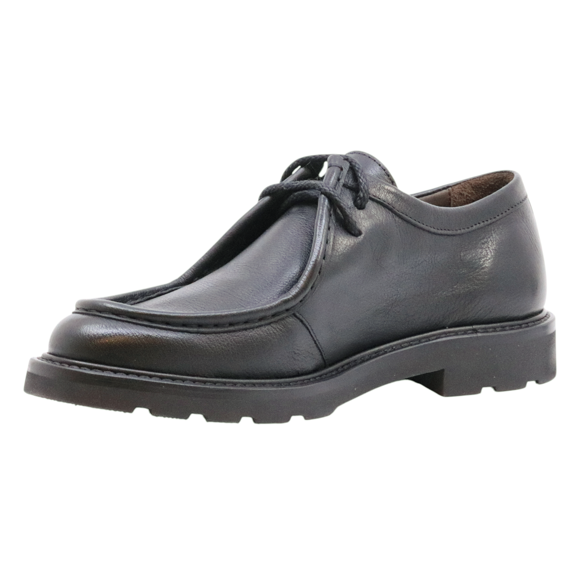 Triver Flight 798 scarpa ingegnere uomo in pelle nera 