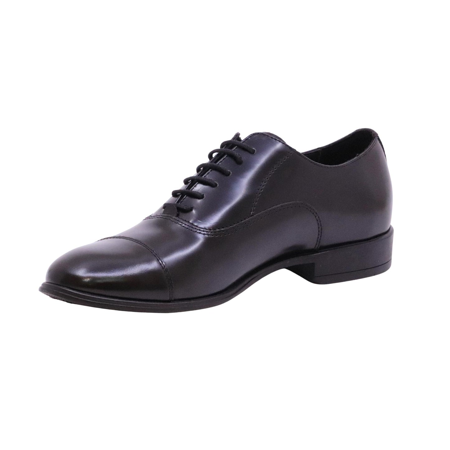 Antica Cuoieria 22545 francesina Oxford uomo in pelle spazzolata nera con puntale 