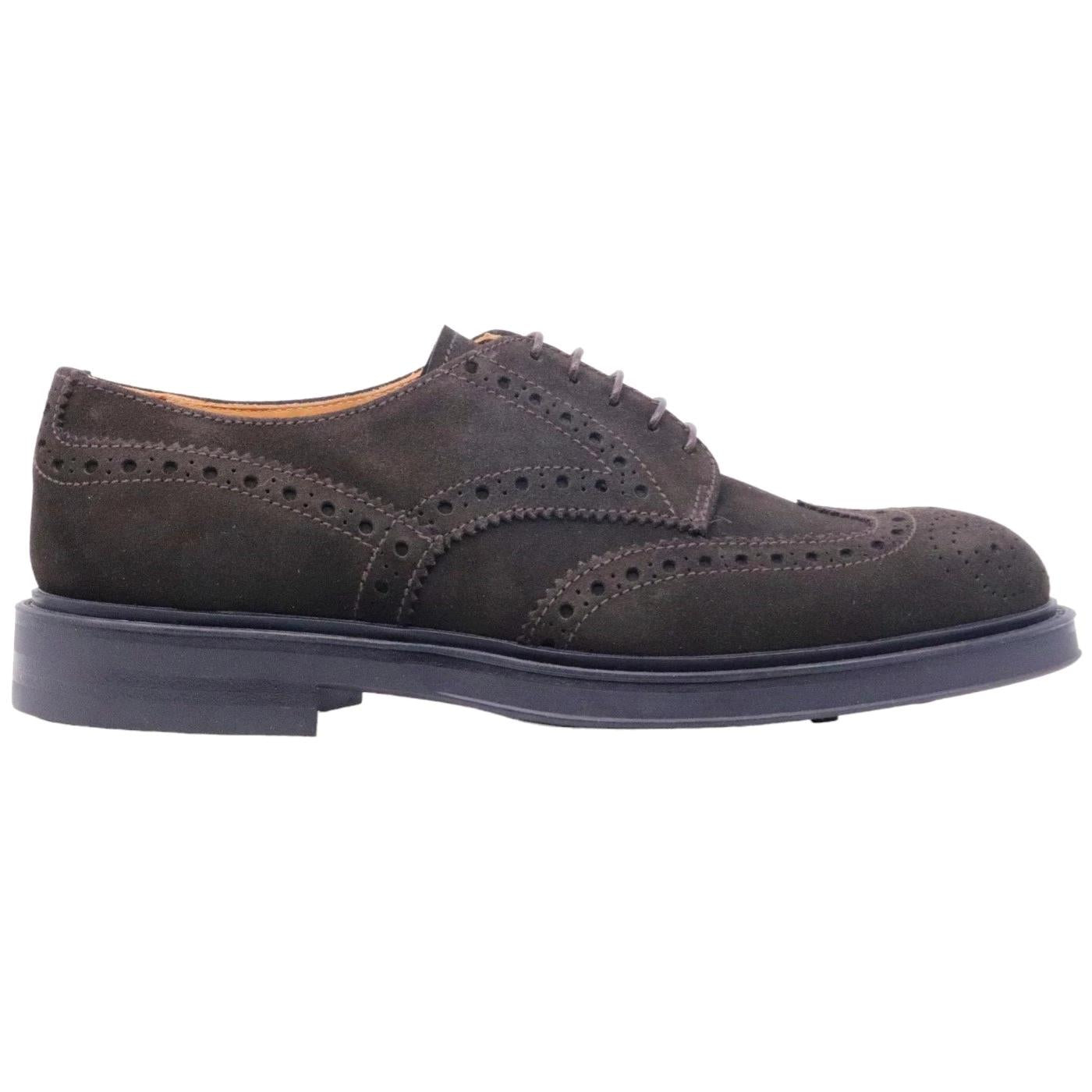 Scarpa Derby imperiale Mille 885 Bristol in camoscio marrone 
