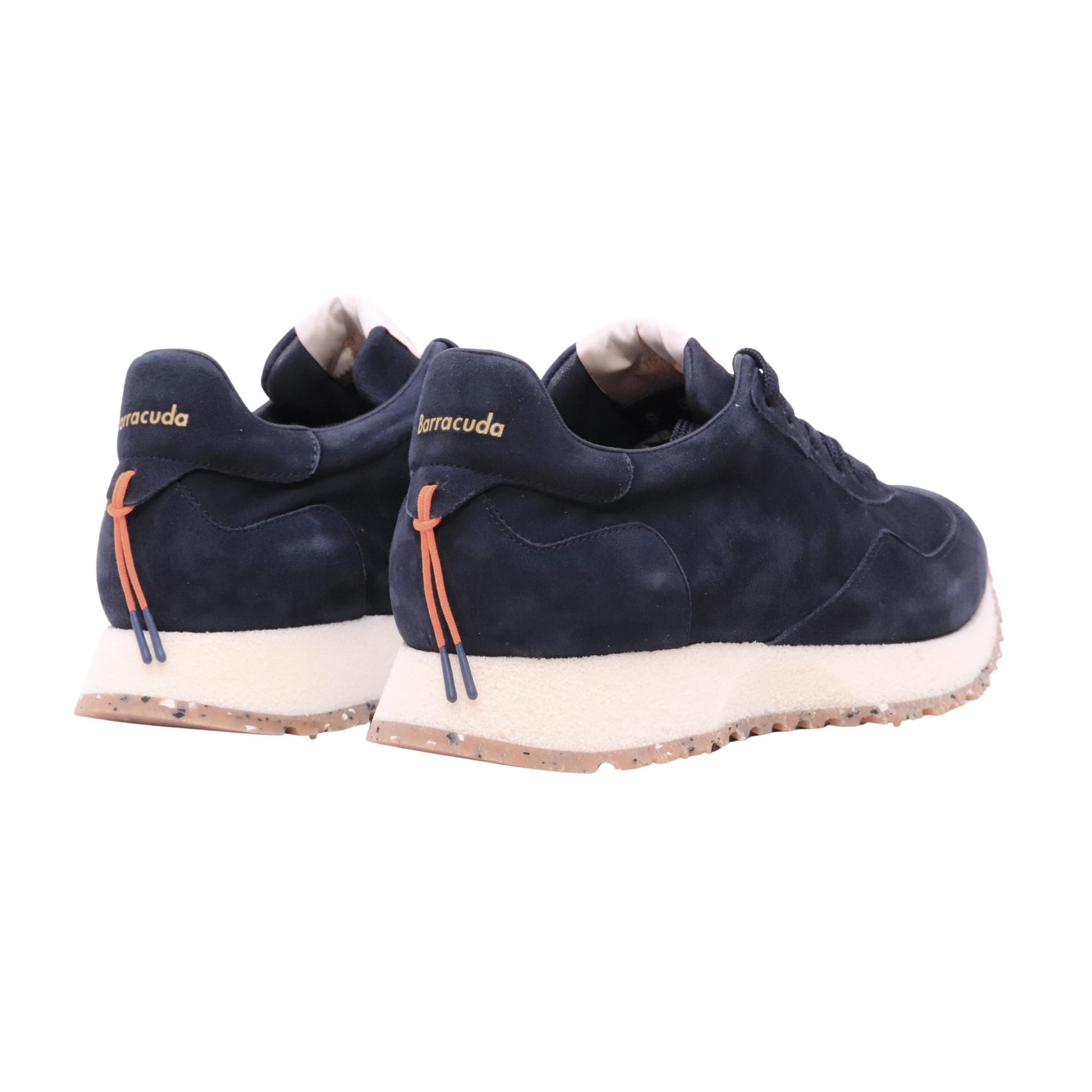 Barracuda React BU3600 navy sneaker in camoscio 