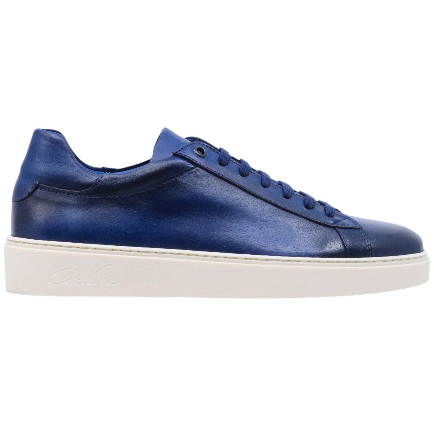Sneaker uomo Corvari 2327 in pelle blu notte 