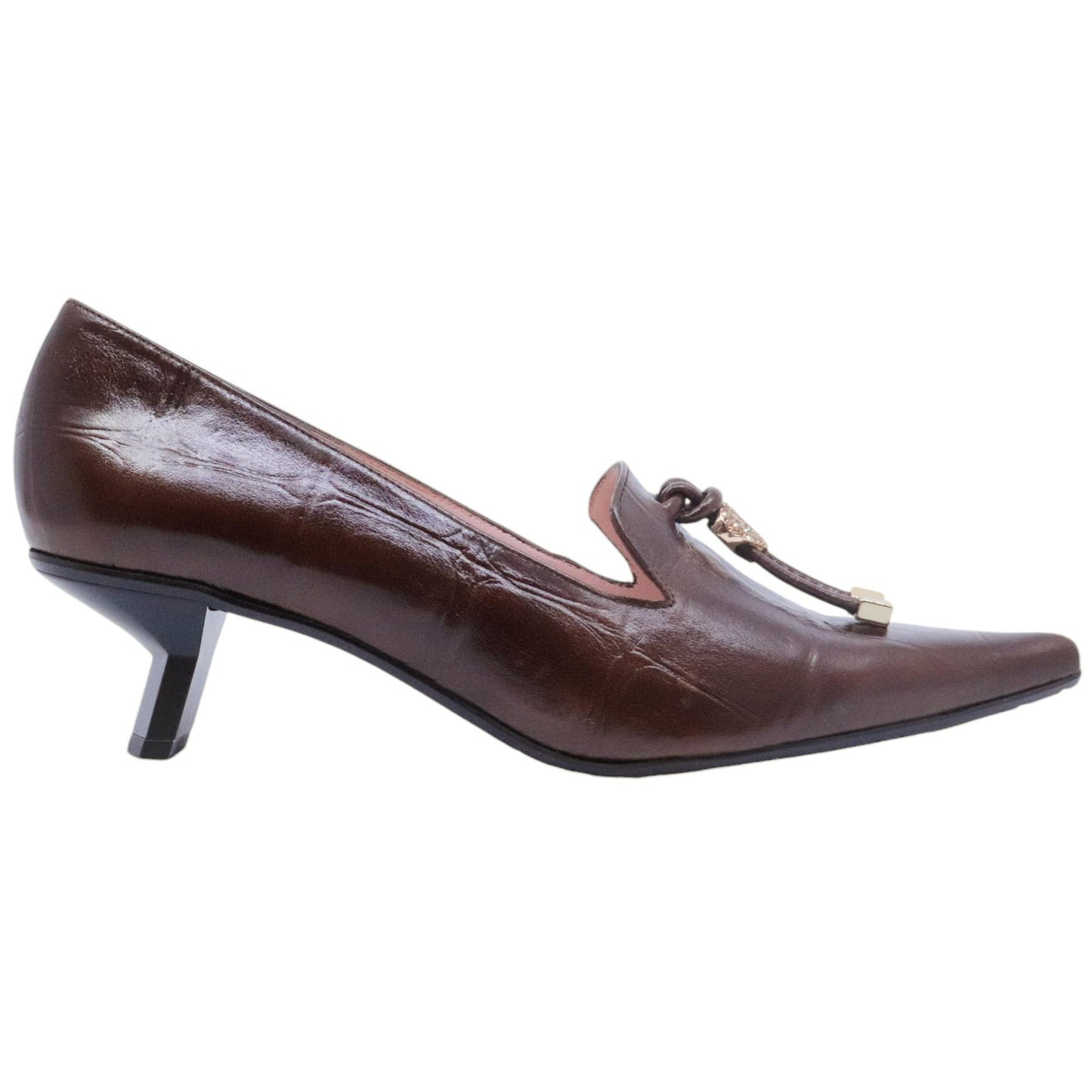 Ras 7746 decolletè da donna in pelle marrone 