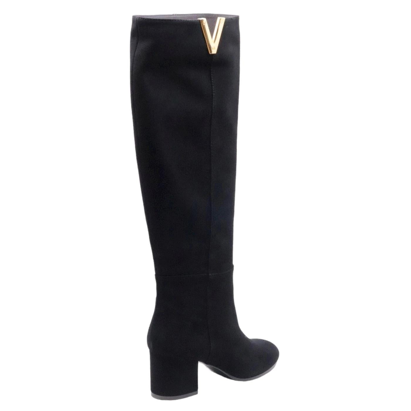 Stivale Via Roma 15 3987 pelle scamosciata nera 