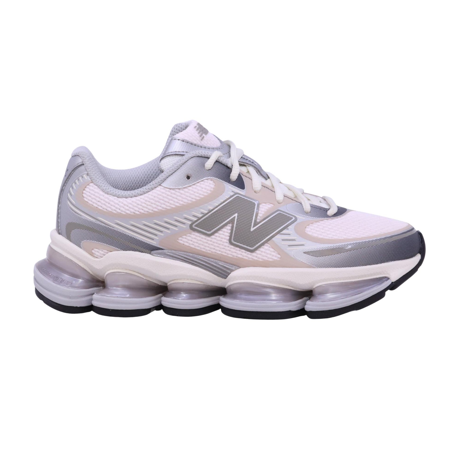 New Balance ABZORB 2000 sneaker in tessuto grigio e rosa 