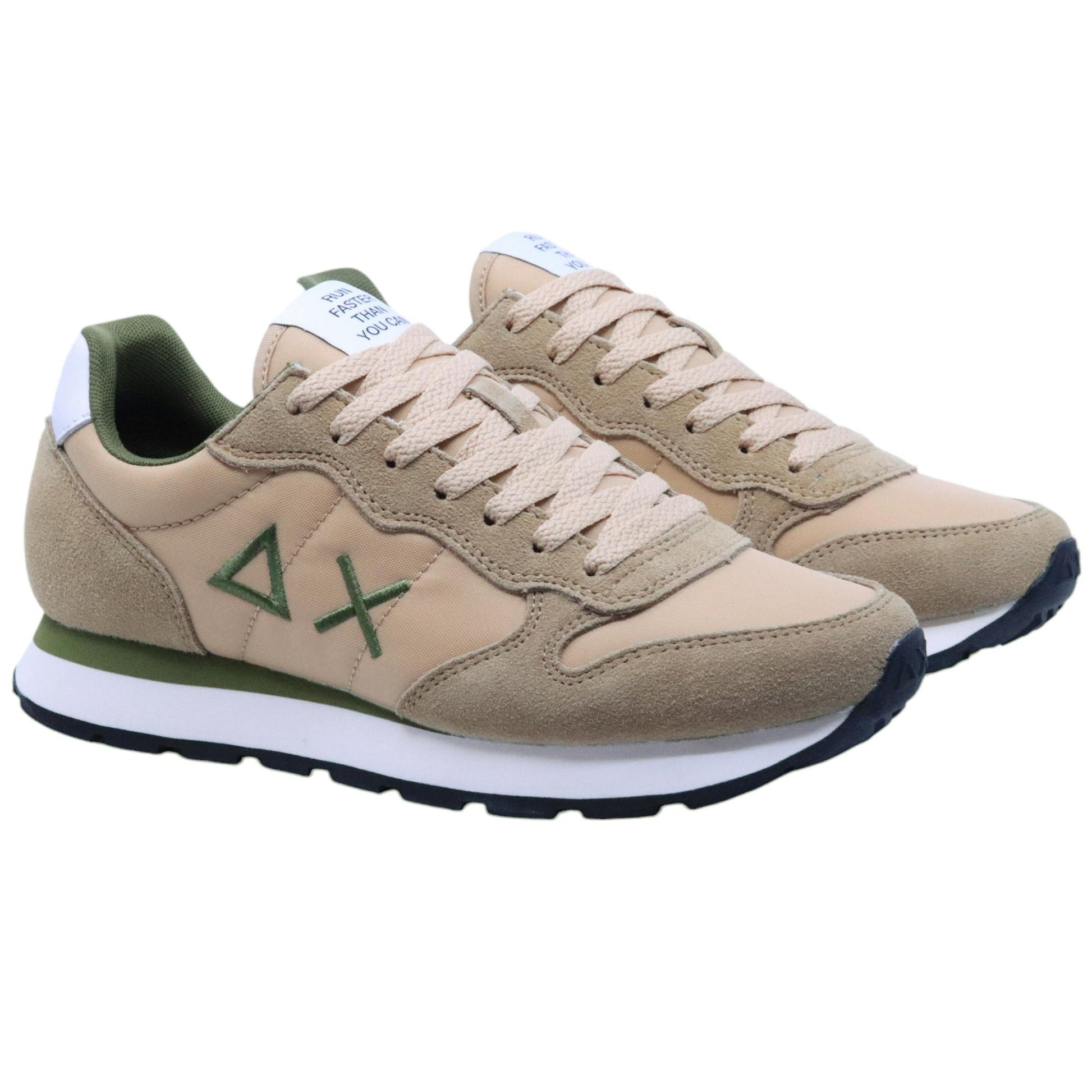 Sneaker uomo Sun68 Tom Solid Z35101 in tessuto beige 