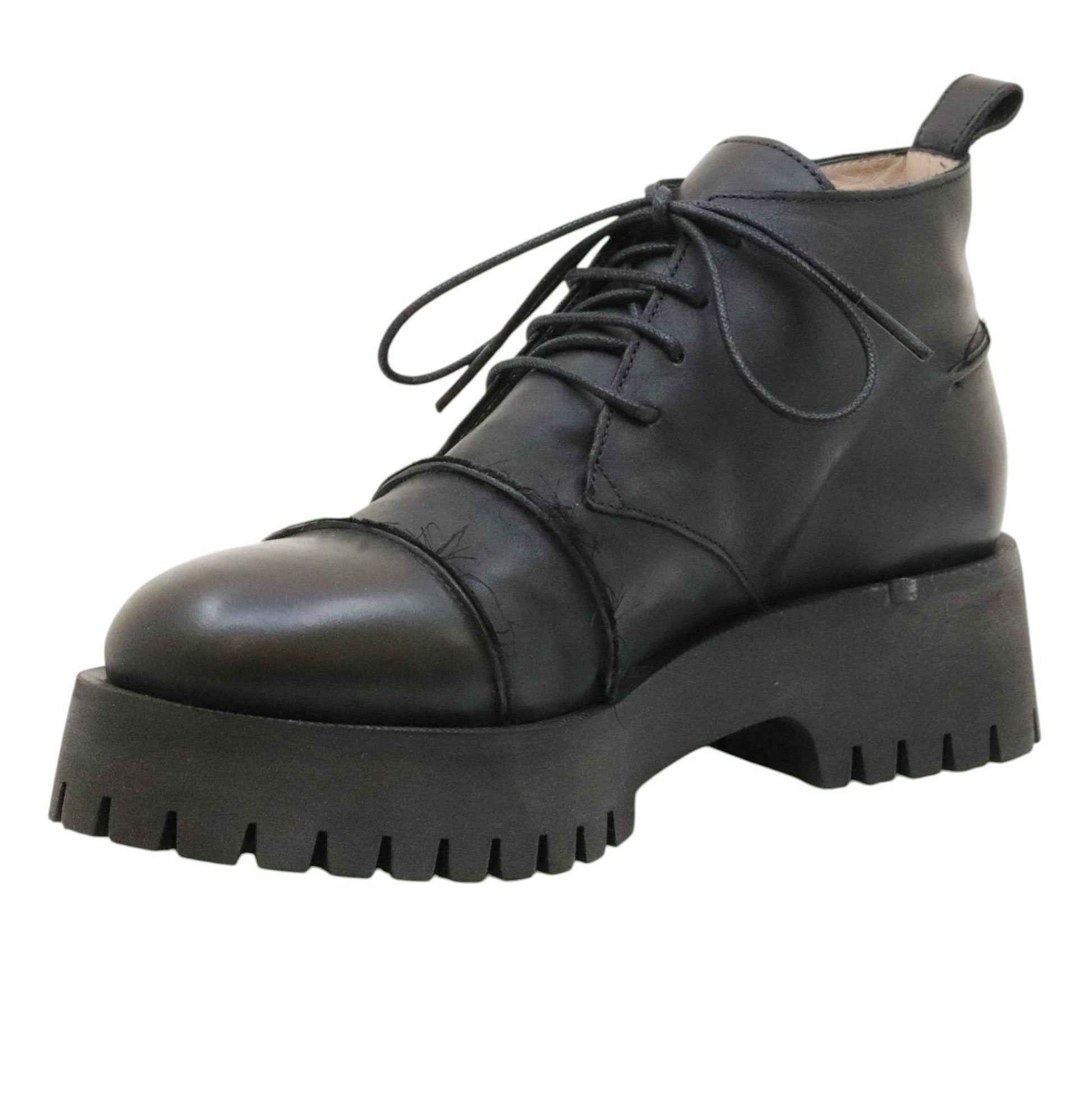 MLO Malloni Turner P25I96004 anfibio donna in pelle nera 