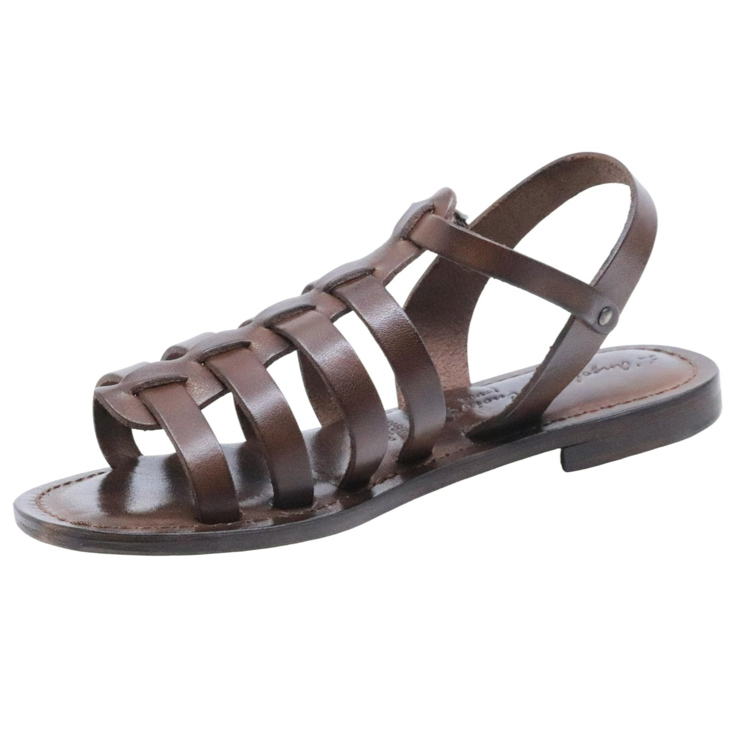 Sandalo donna L'angolo del cuoio Firenze 9931 in pelle marrone 