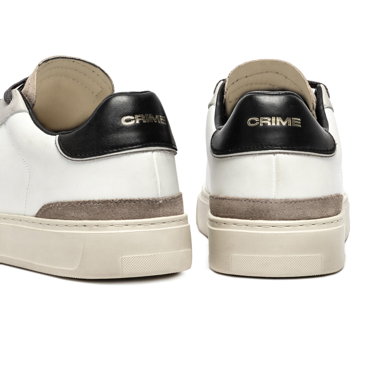 Crime London 11703 Blade sneaker uomo in pelle bianca 