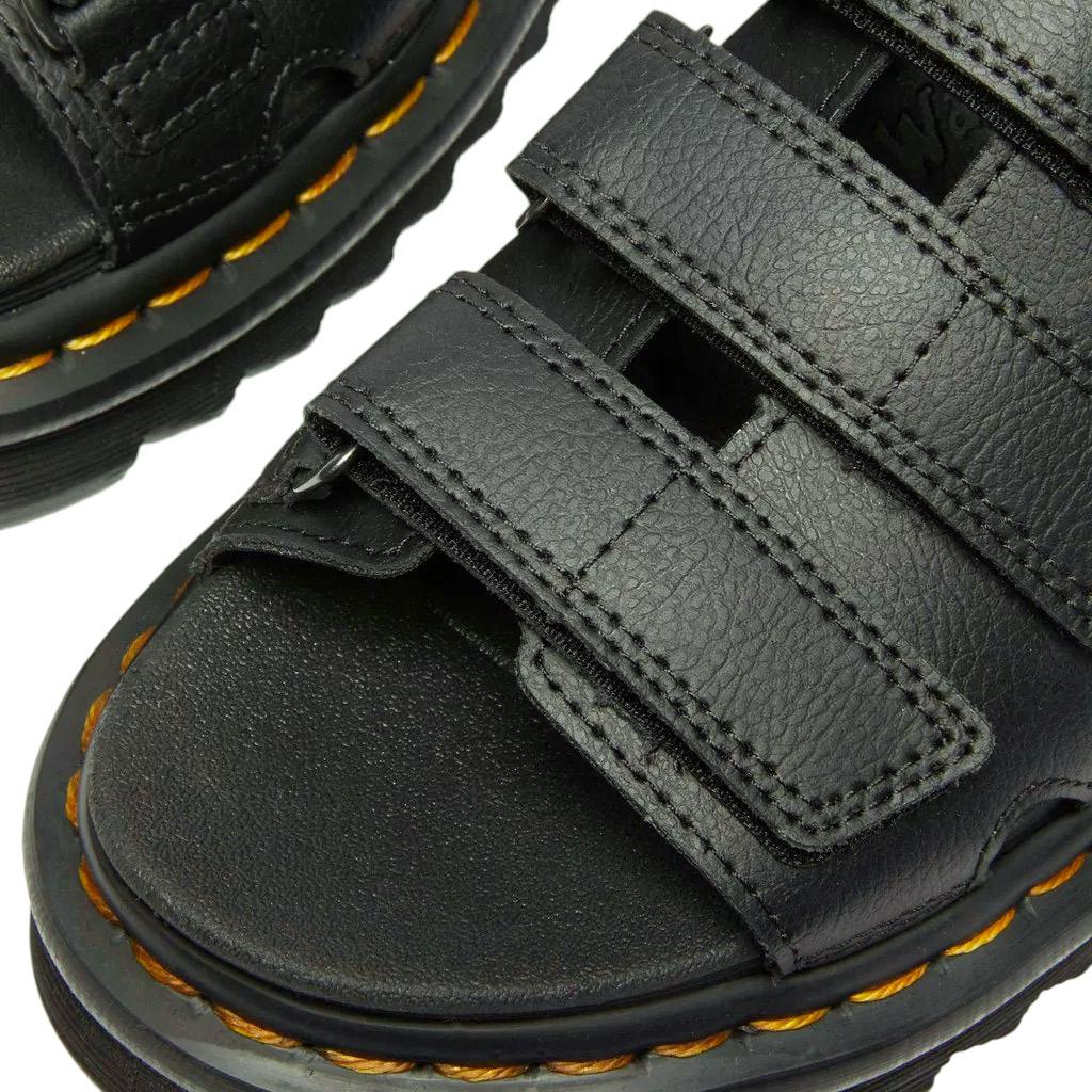 Dr Martens Raine Sandalo da donna in pelle nera 