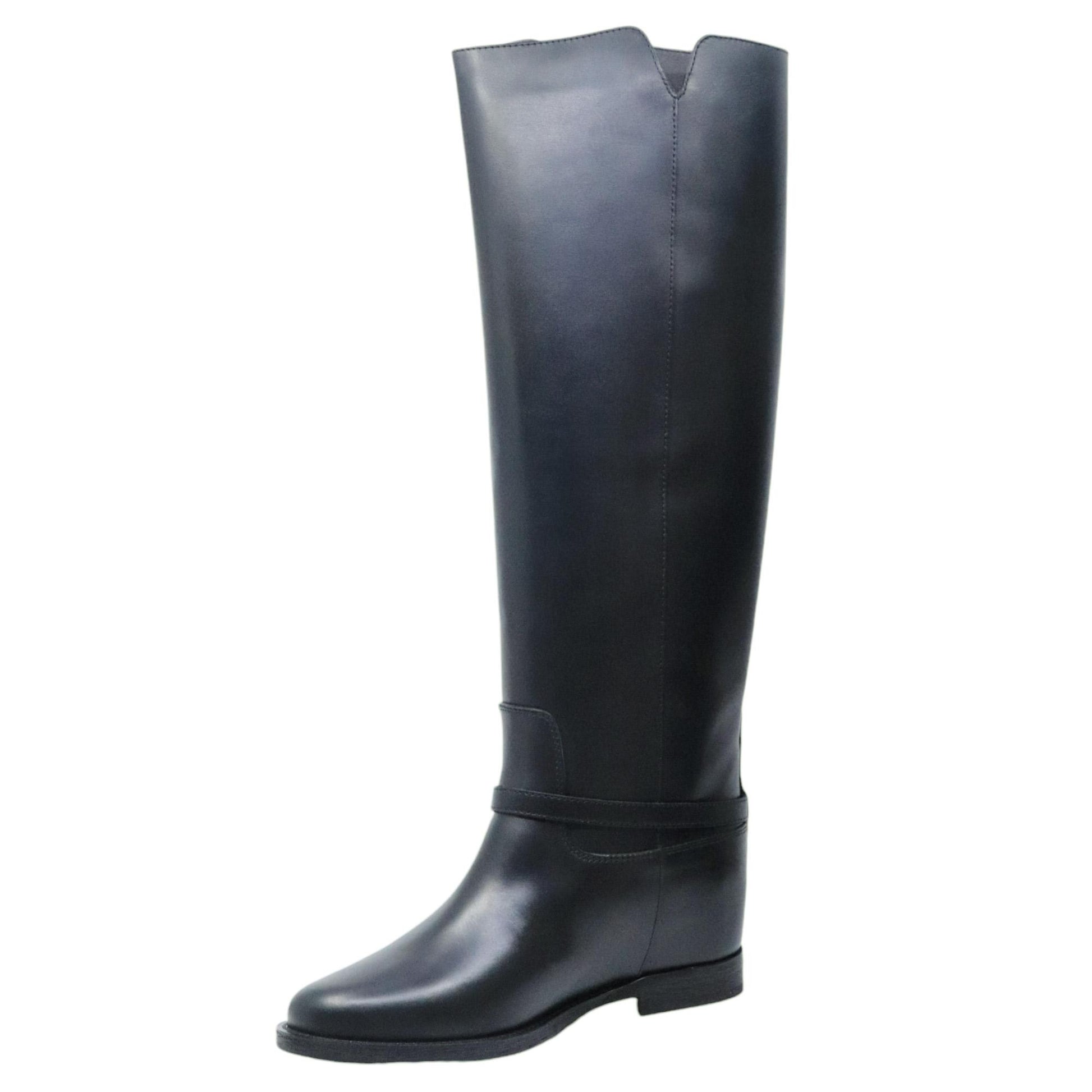 Stivale Via Roma 15 4252 in pelle nera 