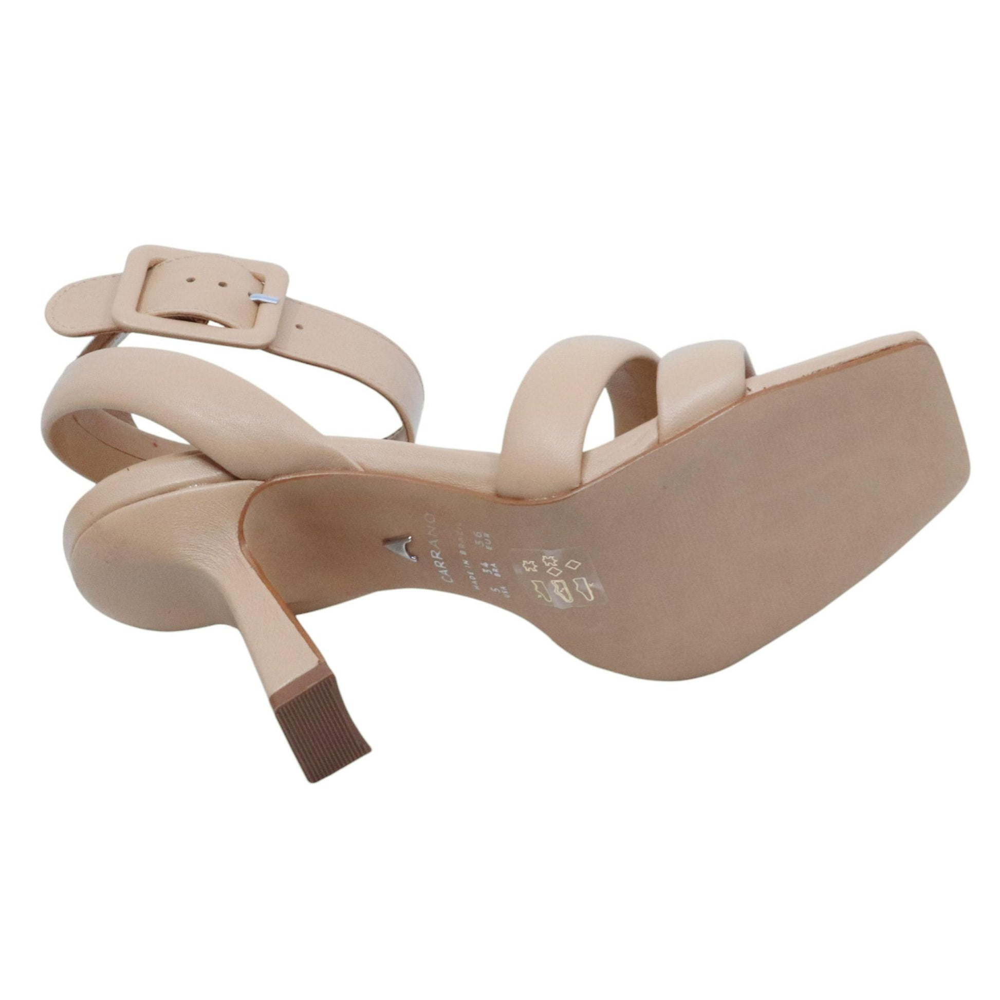 Sandalo donna Carrano 513002 in pelle crema 