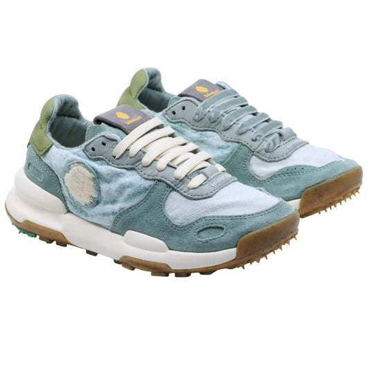Satorisan Chacrona Linen sneaker donna in lino verde acqua 