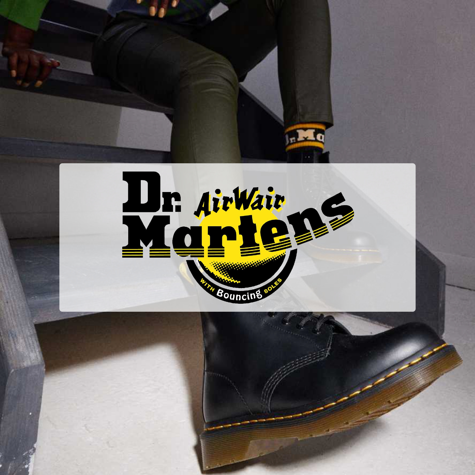 Anfibio unisex Dr. Martens 1460 in pelle smooth nera